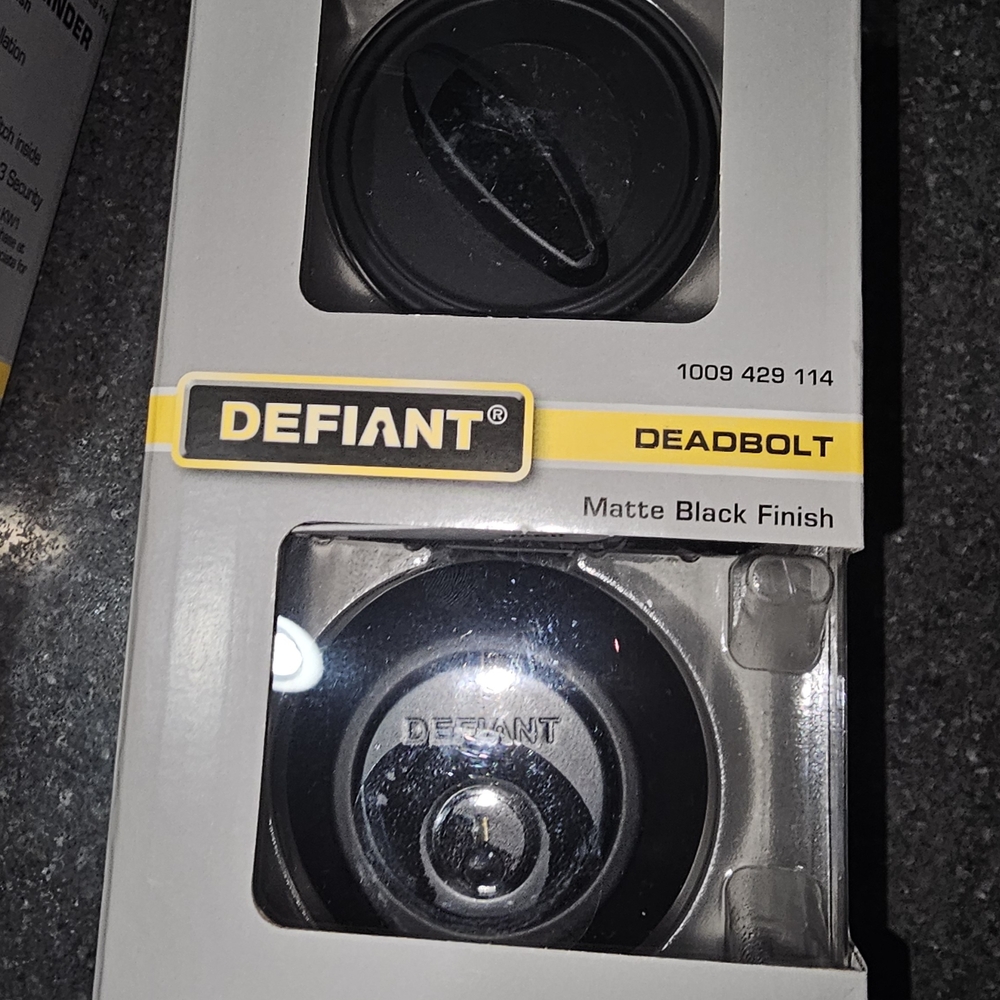 Matte Black Deadbolt